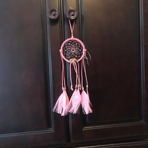 Pink dream catcher. Smoke free home